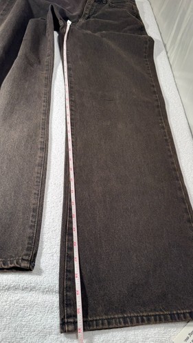 Womens Brown Jeans UK 12 Threadbare Chocolate Wide Leg High Waist Zip - Picture 14 of 21