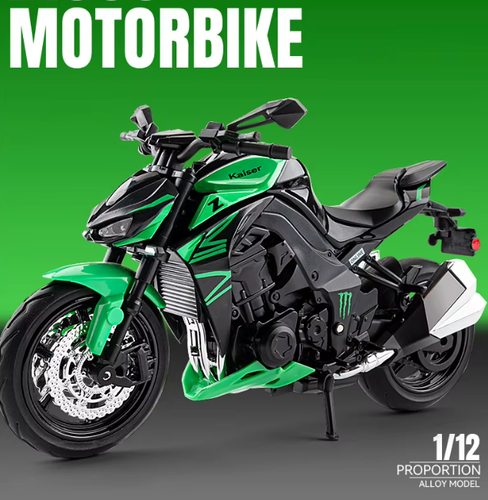 1:12 Kawasaki Z1000 Diecast Motorcycle Model Premium Alloy Collectible Toy Gift - Picture 7 of 14