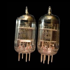 NOS 1PAIR Voskhod ROCKET TUBES 5654 6J1P-EV/6ZH1P-EVGOLD/PLAT 𝐌𝐚𝐭𝐜𝐡𝐞𝐝!