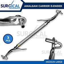 3 Pcs Amalgam Carrier Double Ended Medium / Large with Color Bands German Grade