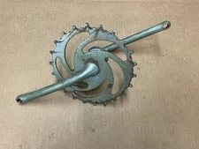 Prewar Ladies Dayton 26" Bicycle Skip Tooth Sprocket Crankshaft & Bottom Bracket