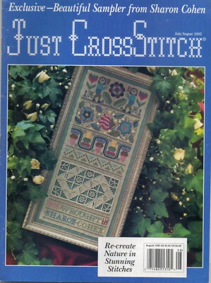 JUST CROSS STITCH VINTAGE CROSS STITCH MAGAZIN - JULI/AUGUST 1995 (USA)
