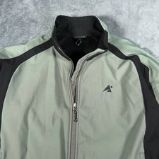 EMS Eastern Mountain Sports Jacket Mens Extra Large Green Black Soft Shell Hike