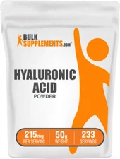 BulkSupplements Hyaluronic Acid Powder - Food Grade - Water Soluble