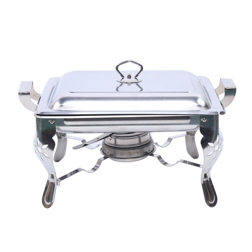 6 Liter Speisenwärmer  Chafing Dish Warmhaltebehälter Edelstahl Wärmebehälte  - Bild 1 von 10