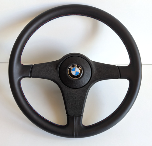Steering Wheel OEM USED BMW Sport 1 Rare Leather E28 E30 E32 E34 1986-1991 - Picture 2 of 13