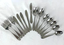 15 pc Gorham 1970s Georgetown Old Stainless Flatware Lot Forks Spoons Sm Knives