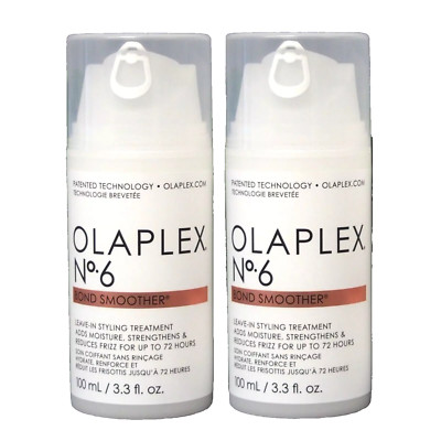 2 PACK - OLAPLEX No. 6 BOND SMOOTHER for All Hair Types 100ml / 3.3oz