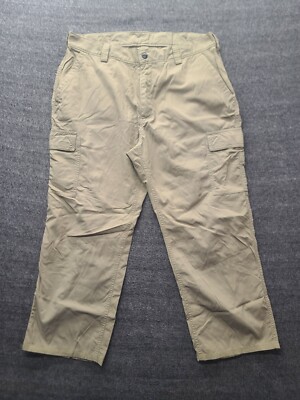 Duluth Trading Pant Mens 38x30 Relaxed Fit Loose Leg Cargo Nylon Gorpcore
