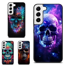 For Samsung Galaxy Z Fold Flip 3 4 5 6 Plastic Case sugar skull cartoon