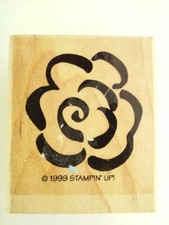 Stampin Up Flower Rubber Stamp 1999