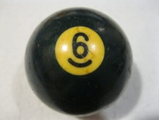 Vintage Billiard Pool Ball 6 Solid