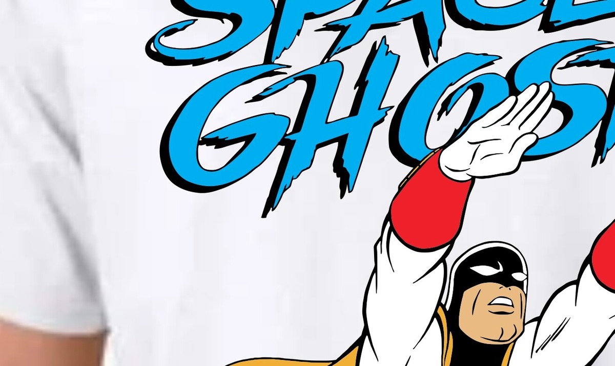 SPACE GHOST (FLYING VERSION) 1966 CARTOON T-SHIRT HANNA