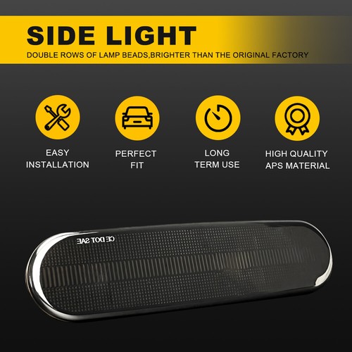 2pcs Smoke Side Lights Marker Case Housing For 02-05 Honda Civic Si EP3 3 Door - Imagen 4 de 16