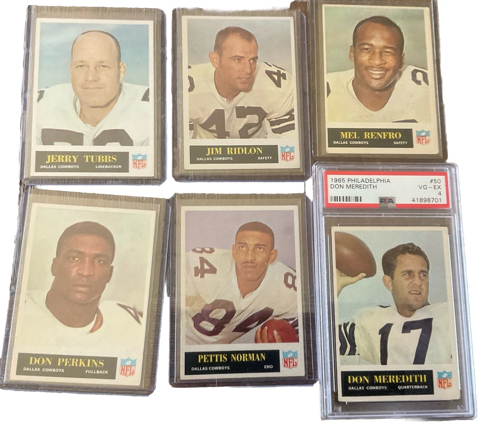 1965 Phila DALLAS COWBOYS team set  EX--M.Renfro RC, Meredith (PSA), B.Lilly!! - Image 3 of 4
