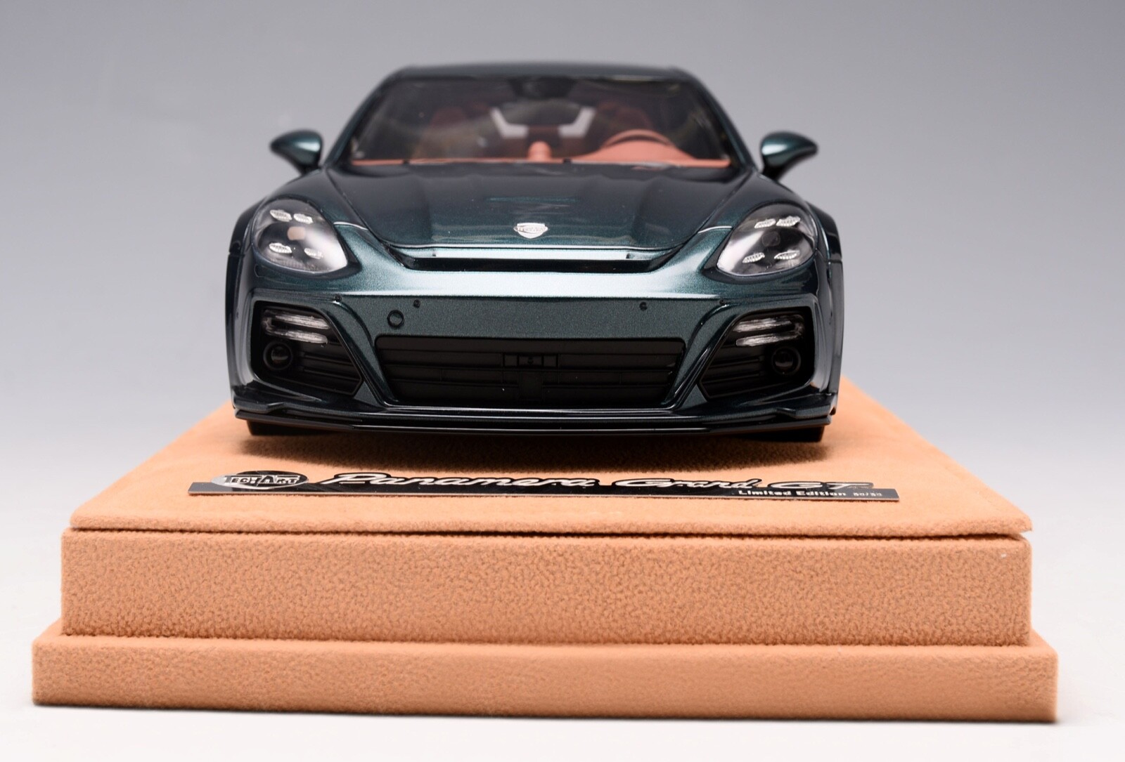 1/18 AB Models Porsche Panamera GT Techart in Dark Green on Suede 