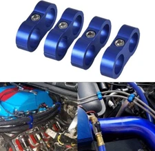 4Pcs Hose Separator Clamp Fitting Connector 4AN 6AN 8AN 10AN Oil Fuel Hose Line
