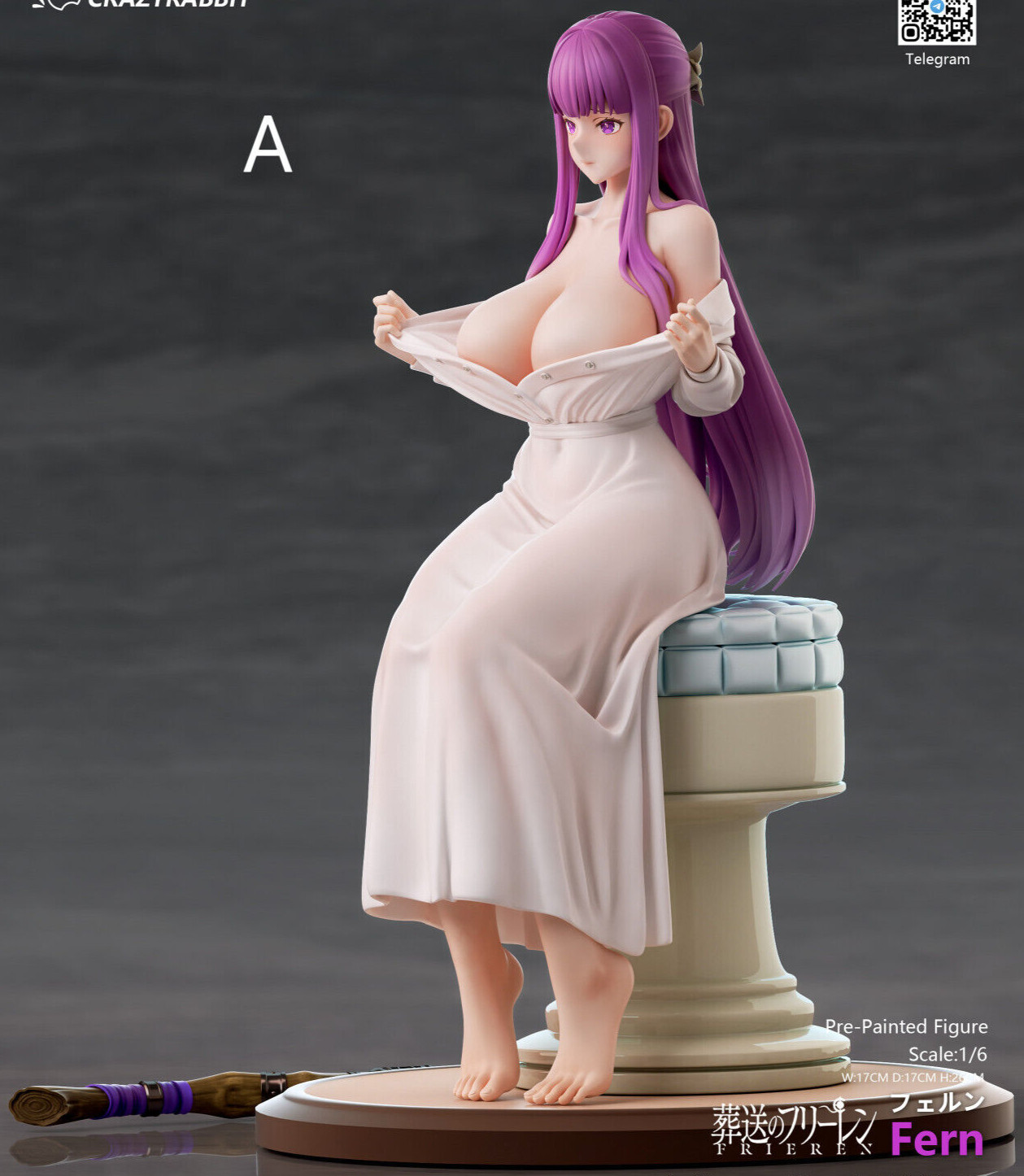 CrazyRabbit Studio Fern 1/6 Resin Statue Model Cast Off Painte Collection StyleA