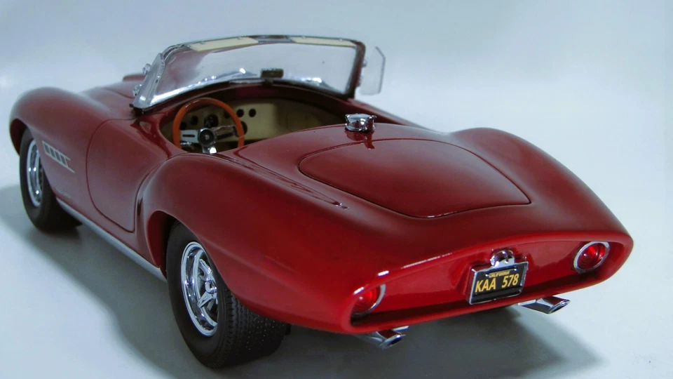 Coche PERSONALIZADO con motor Chevrolet Corvette55Chevy57/llantas de rueda originales escala 1:24 MODELO 1963 Foto 4 de 4