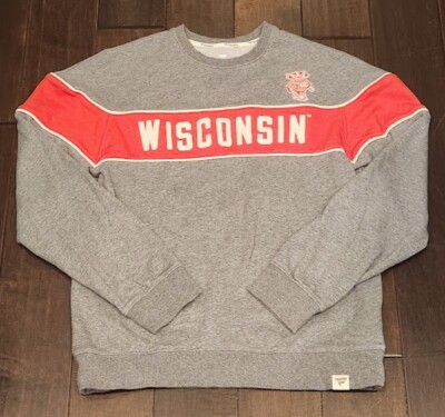Fanatics Wisconsin Bucky Badger Logo Sweatshirt Sweater - Men's M
