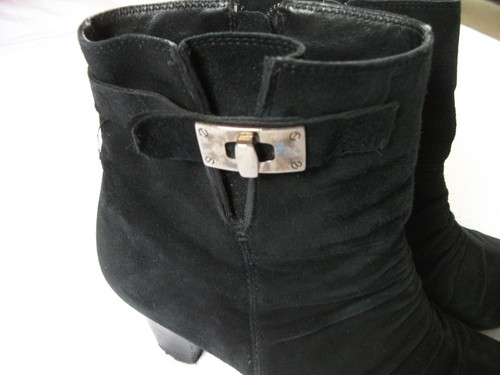  Geox- moderne,elegante  Echtleder- Stiefelette m. Raffung /schwarz Gr. 41 neuw. - Bild 5 von 7