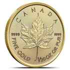 2025 Canada 1/20 oz Gold Maple Leaf Bu