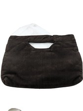 Vintage Brown Microfiber Clutch Handbag Purse