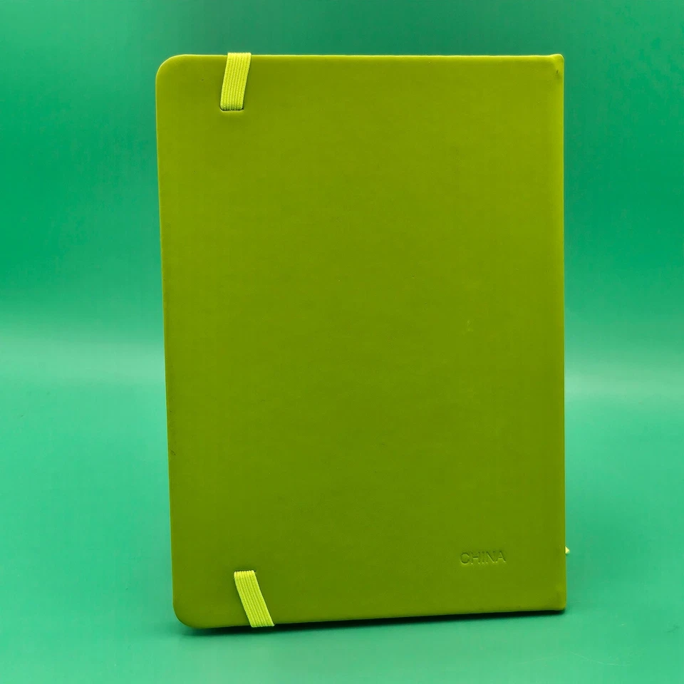 Teamwork Makes The Dream Work Lined Blank Notebook Journal Lime Green Matte NEW - Image 2 of 4