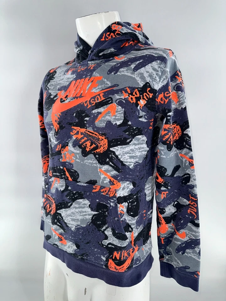 Nike Sudadera con Capucha Juvenil XL Multicolor Gráfico Algodón Poliéster YGI L4-53 Foto 4 de 4