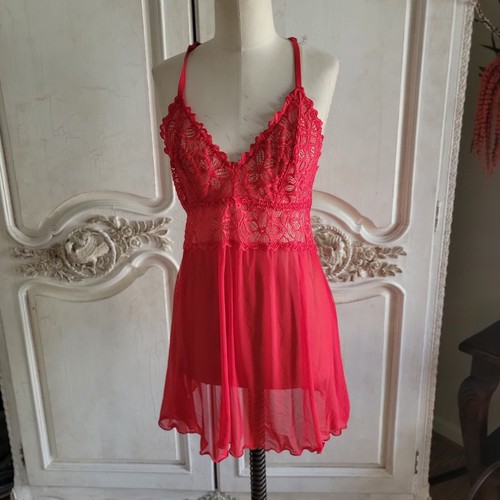 Jezebel RENEE Red Lace Set NWOT Sz L - Picture 4 of 10