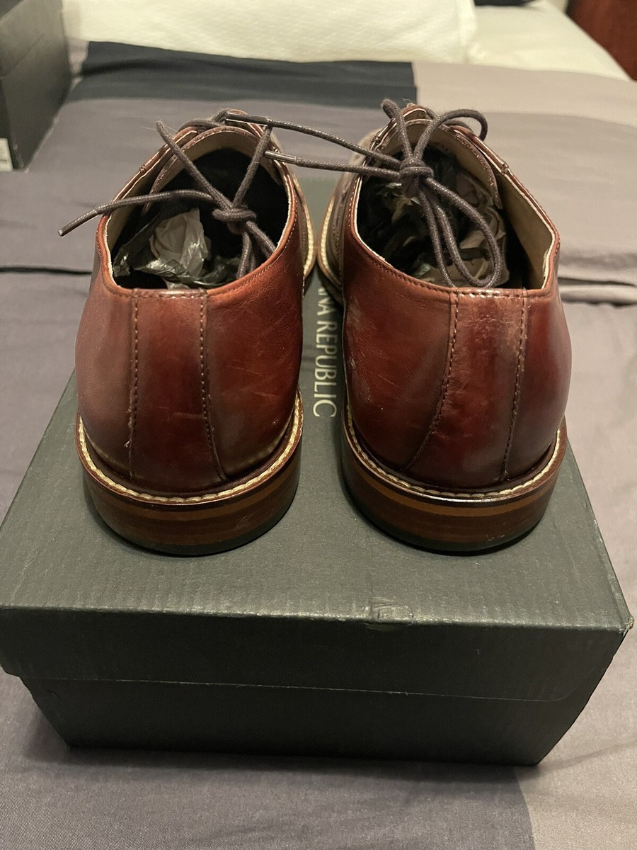 BANANA REPUBLIC Wingtip Oxfords Mens 11 Burgundy Leather Brogue Dress Shoes Banana Republic Shoes Mens 11 Burgundy Digby Brogue Wingtip  main image 4