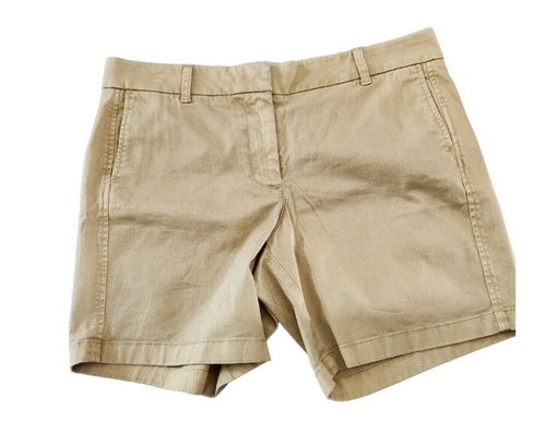 J.CREW PANTALONCINI DONNA TG 12 KAKI ELASTICIZZATI CHINO CITY FIT BOHO SPIAGGIA CASUAL DIVERTIMENTO - Foto 1 di 4
