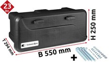 LKW Staukasten, Staubox, Staukiste aus Kunsstoff mit Halter, Daken Blackit 2