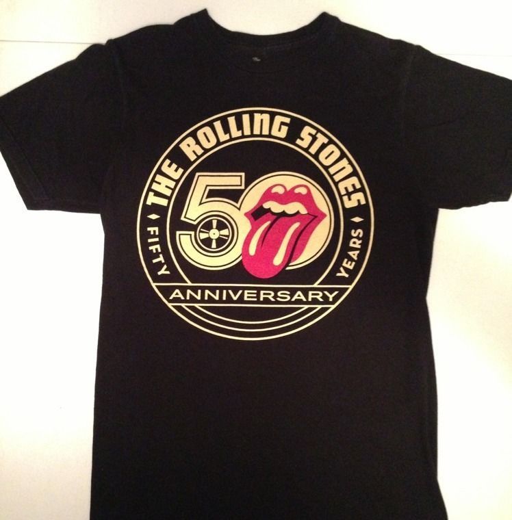 The Rolling Stones 2013 ツアーTシャツ ROLLING STONES 2013 CONCERT T SHIRT 50 Years Aniv Tour Black Size