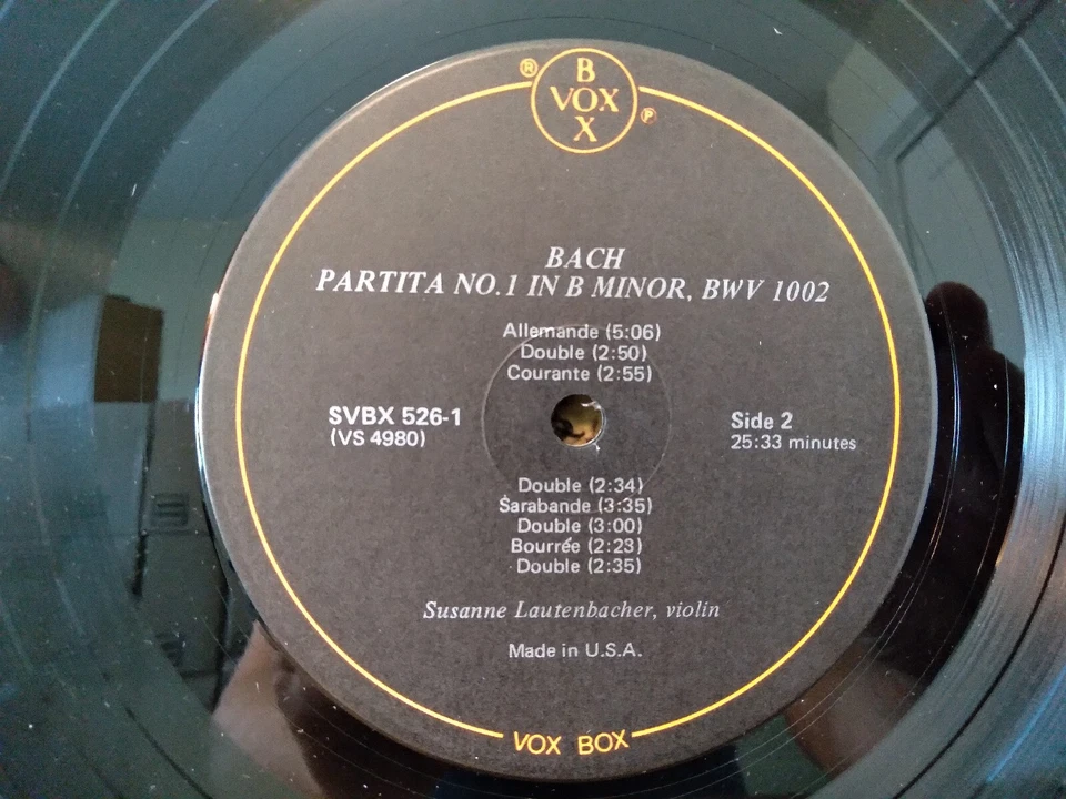 Lautenbacher - Bach 3 Sonatas and 3 Partitas for Violin Unaccompanied (Complete) Foto 3 de 4