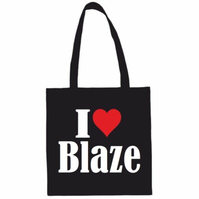 Tasche Beutel Baumwolltasche I Love Blaze Schulbeuten Einkaufstasche Sporttasche