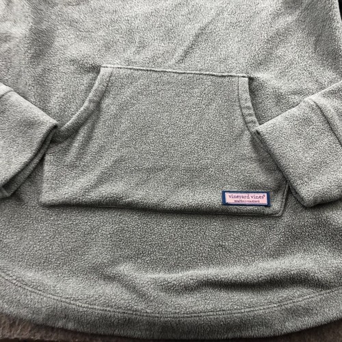 Vineyard Vines Sweater Girls XL Gray Mock Neck 1/4 Button Preppy Casual Pullover - Picture 4 of 12
