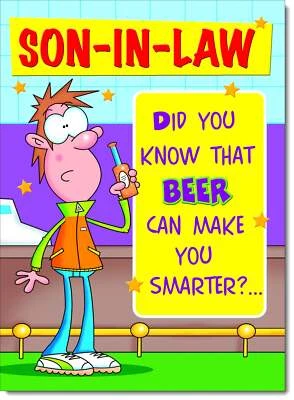 Doodlecards Son-in-Law Birthday Card Funny