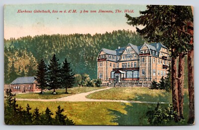 Postcard Mountain Hotel Gabelbach Ilmenau Thuringia M11