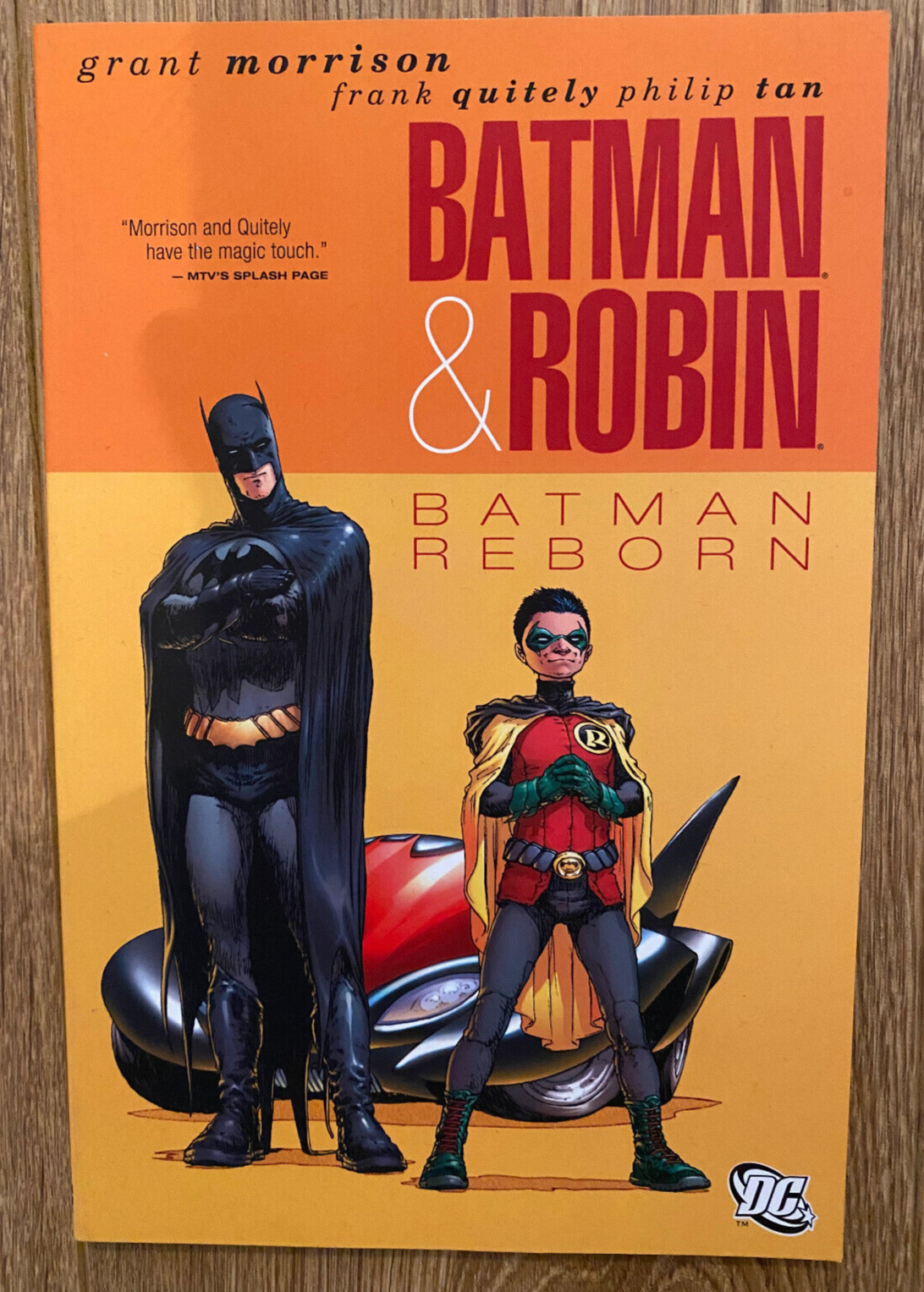 Batman & Robin Batman Reborn Paperback TPB Graphic Novel DC Comics Morrison Tan
