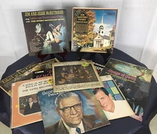 Lot of 12 Mixed Vintage Vinyl Gospel Country McReynolds Wilburn Masters Family