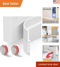 2-Pack Under Door Sweep - Silicone Weather Stripping for Draft Guard