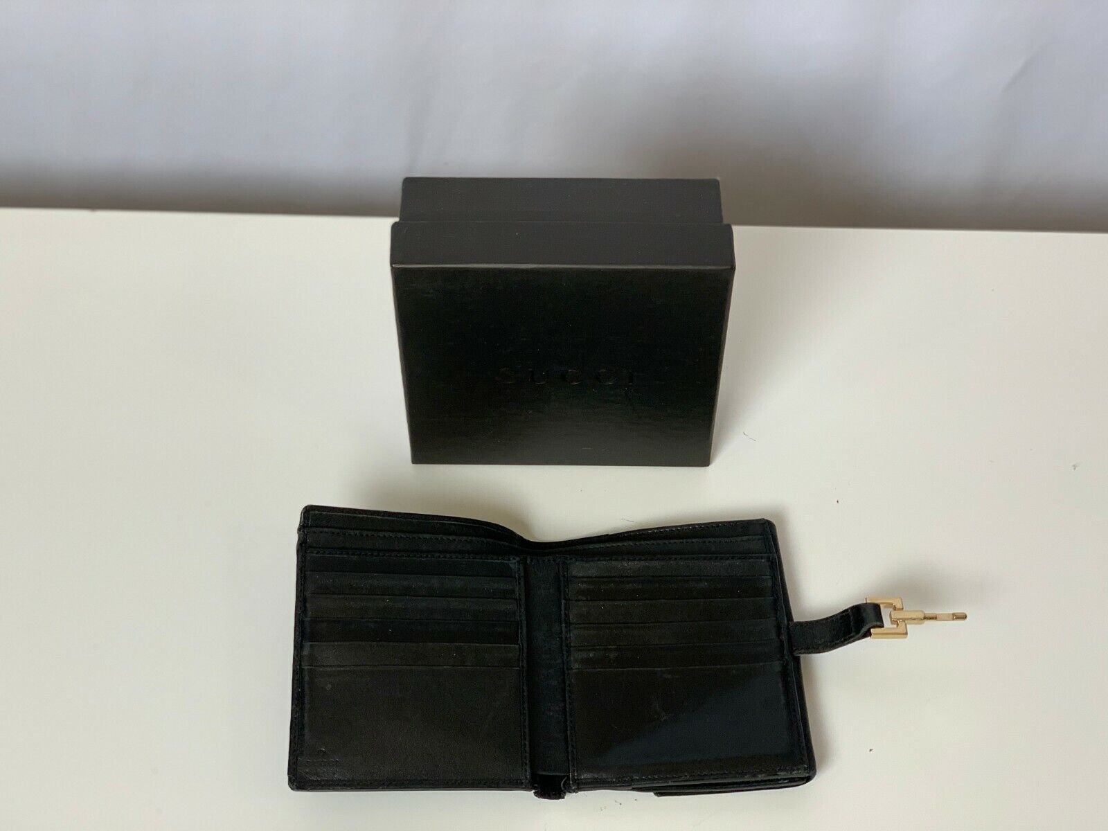 Authentic GUCCI Black Leather and Suede Wallet  #… - image 2