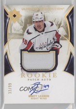2021 Upper Deck Ultimate Collection Rookies 33/99 Brett Leason Patch Auto 0il7