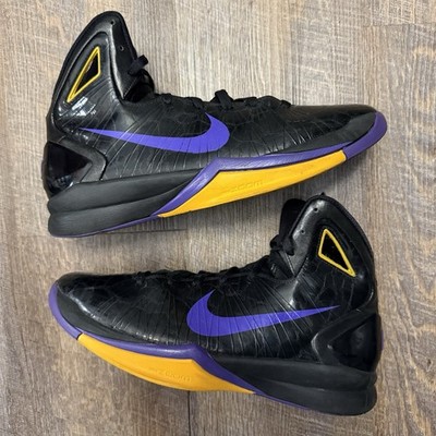 Nike Hyperdunk 2010 Purple Del Sol Black Lakers Size 11.5 Sneakers 407625-003