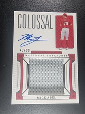 2023 Panini National Treasures Colossal Material Signature Mick Abel /99 (AU,RC)