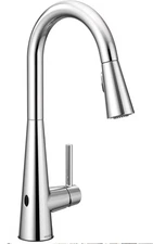 Moen Sleek Touchless One Handle Motion Pull-Down Sprayer Faucet Chrome 7864EWC