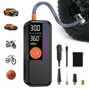 Portable Tire Inflator 150 PSI Cordless Air Pump with Digital Gauge & LED Light