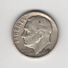 1949 P DIME 90% SILVER 10 CENTS PHILADELPHIA 10¢ UNITED STATES OF AMERICA USA