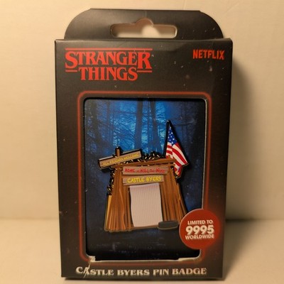 Stranger Things Castle Byers Enamel Pin Official Limited Edition Lapel Badge